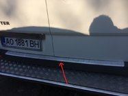 Mercedes Sprinter W906 2006–2018 Aizmugurējā bampera uzlika MATĒTA (Omsa, nerūsējošais tērauds) foto 2
