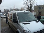 Mercedes Sprinter W906 2006–2018 Jumta reliņi Shark (melni balsti) foto 3