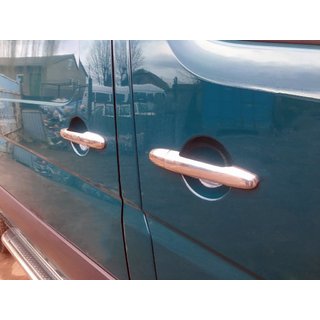 Durvju rokturu uzlikas (4 gab., nerūsējošais tērauds) Mercedes Sprinter W906 2006–2018 foto 4