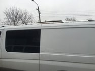 Mercedes Sprinter W906 2006–2018 Jumta relingi DD 265 cm, hromēts, plastmasas kājiņa foto 2