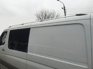 Mercedes Sprinter W906 2006–2018 Jumta relingi DD 265 cm, hromēts, plastmasas kājiņa foto 1