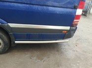 Volkswagen Crafter 2006–2016 Sānu caurules aiz aizmugurējā riteņa (2 gab., nerūsējošais tērauds) Garšais, 70 mm foto 2