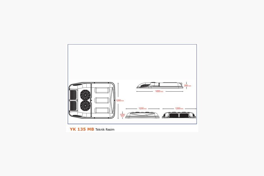 Volkswagen T4 Caravelle/Multivan 1990–2003 Jumta kondicionieris 13,5 kW (monobloks) Foto 3