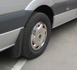 Volkswagen Crafter 2006–2016 OEM nerūsējošā tērauda riteņu uzlikas (vienas ass, 4 gab.) foto 3