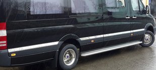 Mercedes Sprinter W906 2006–2018 Durvju moldingi (nerūsējošais tērauds) ExtraLong. Carmos - Turcijas tērauds foto 3