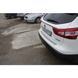 Aizmugurējā bufera uzlika OmsaLine (2014-2017, nerūsējošais tērauds) Nissan Qashqai 2014–2021 foto 2