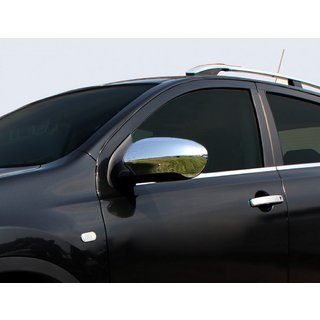 Hromētas spoguļu uzlikas (2 gab., plastmasa) Nissan Qashqai 2010–2014 foto 2