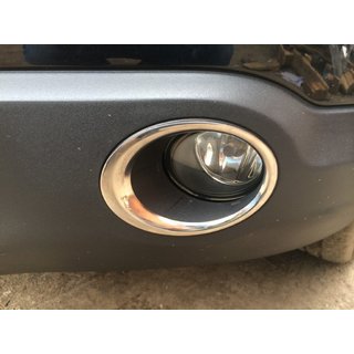Miglas lukturu apdares uzlikas (2 gab., nerūsējošais tērauds) Nissan Qashqai 2007–2010 foto 1