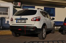 Nissan Qashqai 2007–2010 Bagāžnieka malas aizsarguzlika (nerūsējošais tērauds) Carmos - turku teras foto 2
