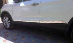 Nissan Qashqai 2014–2021 Durvju moldingi OmsaLine (4 gab., nerūsējošais tērauds) Hroms foto 1