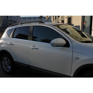 Ārējās logu apmales (4 gab., nerūsējošais tērauds) Nissan Qashqai 2007–2010 foto 2