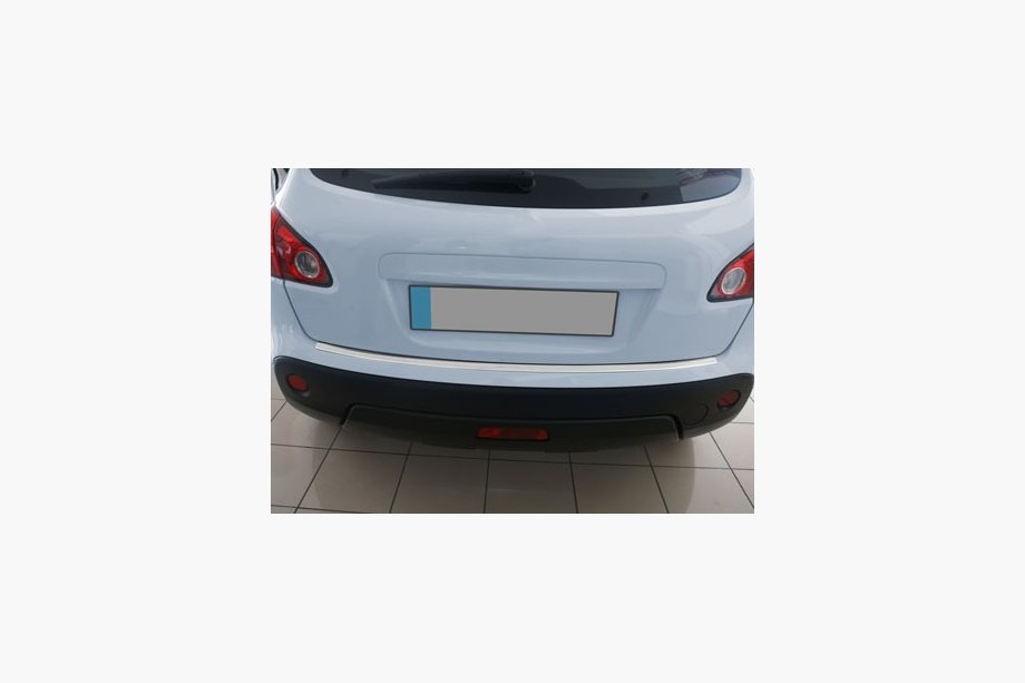Nissan Qashqai 2010–2014 Aizmugurējā bufera uzlikas OmsaLine (nerūsējošais tērauds) Spīdīgs, standarta bāze Image