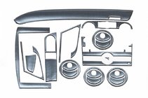 Chevrolet Aveo T250 2005–2011 Paneļa uzlikas (lielais komplekts) Alumīnijs foto 1