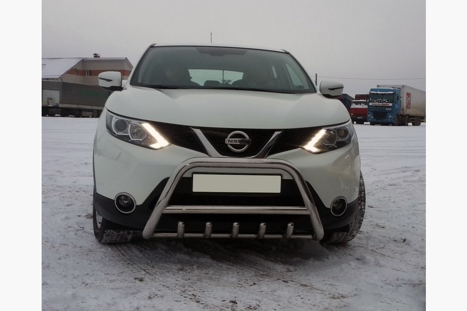 Nissan Qashqai 2014–2021 Priekšējais bullbar WT003 (nerūsējošais tērauds) Image