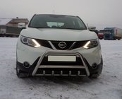 Nissan Qashqai 2014–2021 Priekšējais bullbar WT003 (nerūsējošais tērauds) foto 1