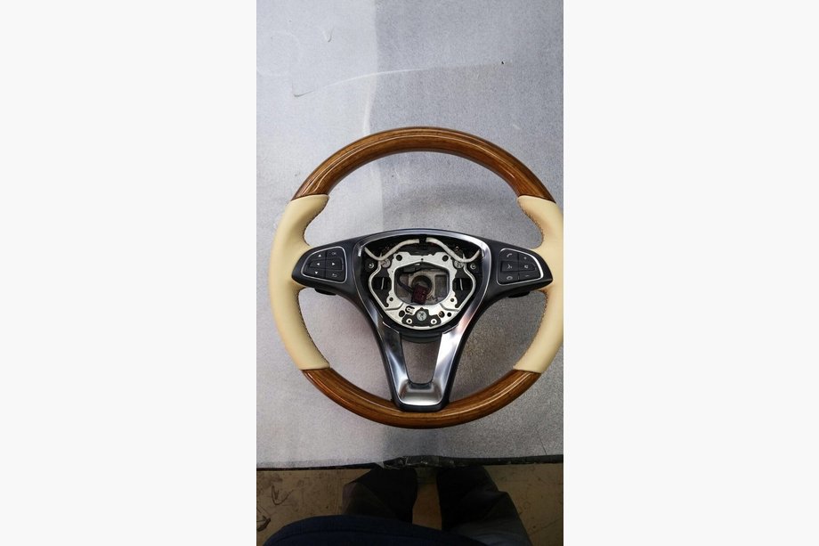 Mercedes Vito/V klase W447 2014– Stūre (dabīgais finieris un āda) Foto 2