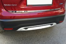 Nissan Qashqai 2014–2021 Bagāžnieka malas uzlika (nerūsējošā tērauda) foto 1