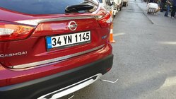 Nissan Qashqai 2014–2021 Bagāžnieka malas uzlika (nerūsējošā tērauda) foto 6