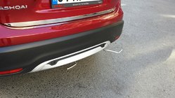 Nissan Qashqai 2014–2021 Bagāžnieka malas uzlika (nerūsējošā tērauda) foto 3