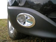 Nissan Qashqai 2007–2010 Pretmiglas lukturu uzlikas ar iedobi (2 gab., plastmasa) foto 1