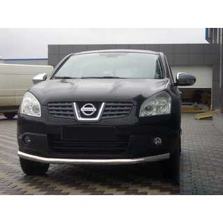 Priekšējais aizsargstienis ST008 (nerūsējošais tērauds) Nissan Qashqai 2007–2010 foto 1