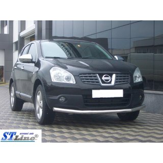 Priekšējais aizsargstienis ST008 (nerūsējošais tērauds) Nissan Qashqai 2007–2010 foto 3