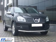 Nissan Qashqai 2007–2010 Priekšējais aizsargstienis ST008 (nerūsējošais tērauds) foto 3