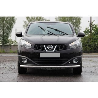 Priekšējais aizsargstienis ST008 (nerūsējošais tērauds) Nissan Qashqai 2010–2014 foto 1