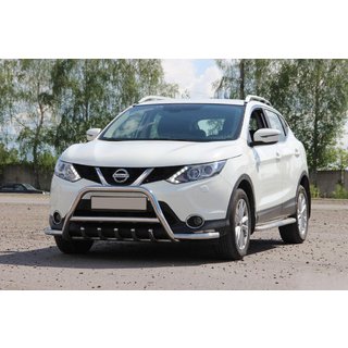 Kengurubārs WT003-Plus (nerūsējošais tērauds) Nissan Qashqai 2014–2021 foto 1