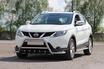 Nissan Qashqai 2014–2021 Kengurubārs WT003-Plus (nerūsējošais tērauds) foto 1