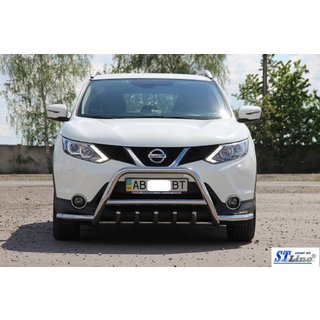 Kengurubārs WT003-Plus (nerūsējošais tērauds) Nissan Qashqai 2014–2021 foto 2