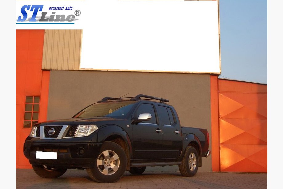 Nissan Navara/NP300 2016– Oriģinālie jumta reliņi (ar šķērssiju) Pelēka Foto 3