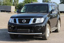 Nissan Pathfinder R51 2005–2014 Priekšējais aizsargstienis ST008-1 (nerūsējošais tērauds) foto 1