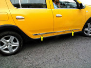 Renault Sandero 2013–2022 Durvju moldingu komplekts (4 gab., nerūsējošais tērauds) foto 1