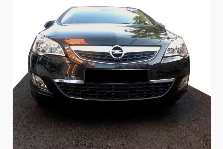 Opel Astra J 2009–2015 Priekšējā bufera gala uzlika (nerūsējošais tērauds) Image