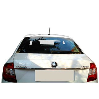 Hromēta līste virs numura zīmes Tit-design (nerūsējošais tērauds) Skoda Rapid 2012–2019 foto 1