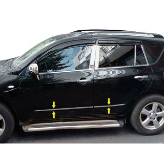 Durvju moldings (nerūsējošais tērauds) Toyota Rav 4 2006–2013 foto 1
