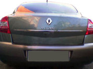 Renault Megane II 2004–2009 Hroma līste virs numura zīmes (SD, nerūsējošais tērauds) foto 1