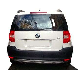Līste virs numura zīmes (nerūsējošais tērauds) Skoda Yeti 2009–2017