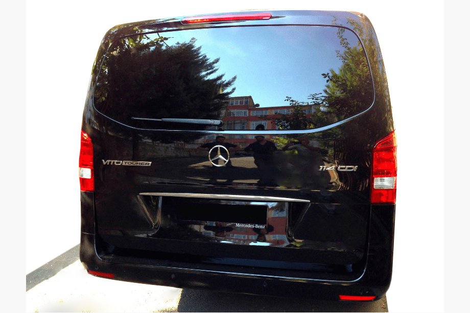 Mercedes Vito/V klase W447 2014– Šaura dekoratīvā līste virs numura zīmes (nerūsējošais tērauds) Image