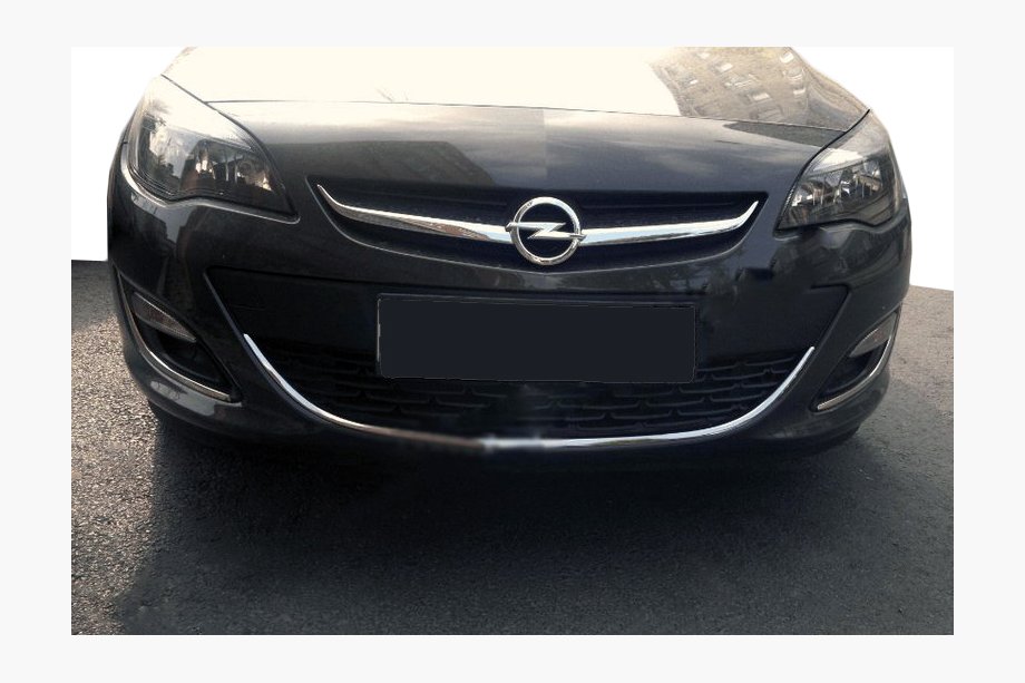 Opel Astra J 2009–2015 Priekšējā bufera uzlika (nerūsējošais tērauds) Image