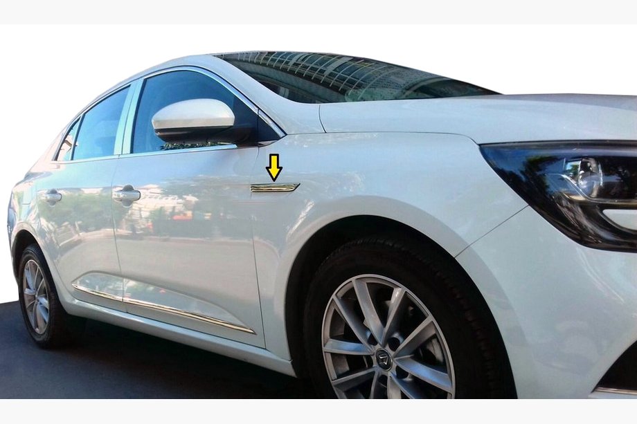 Renault Megane IV 2016–2025 Spārnu uzlikas 2016-2020 (nerūsējošais tērauds) Image