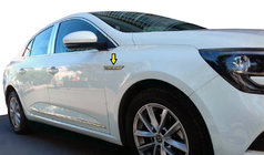 Renault Megane IV 2016–2025 Spārnu uzlikas 2016-2020 (nerūsējošais tērauds) foto 1