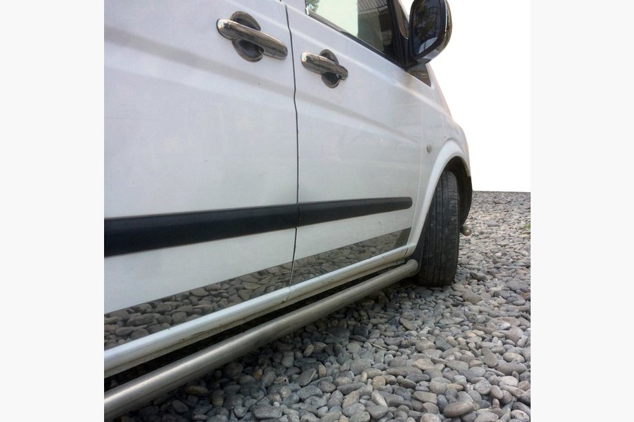 Mercedes Viano 2004–2014 Durvju apmales moldings (uz durvju kantēm, 8 daļas, nerūsējošais tērauds) Image
