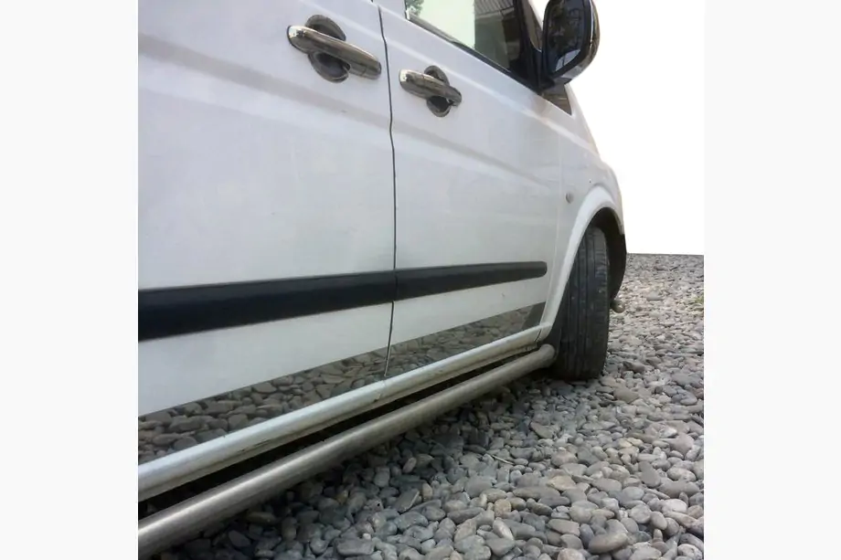 Mercedes Vito W639 2004–2014 Durvju apmales moldings (uz durvju kantēm, 8 daļas, nerūsējošais tērauds) Image