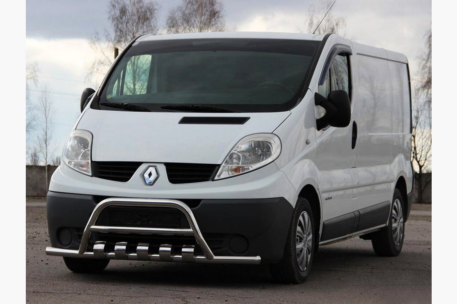 Renault Trafic 2001–2015 Kengurustienis ar sānu stieņiem WT003-15 (nerūsējošais tērauds) Image