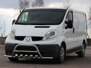 Renault Trafic 2001–2015 Kengurustienis ar sānu stieņiem WT003-15 (nerūsējošais tērauds) foto 1