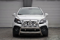 Opel Mokka 2012–2021 Priekšējais bullbārs WT018 (nerūsējošais tērauds) foto 1