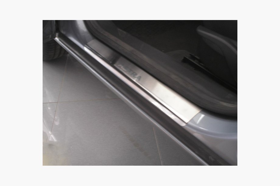 Opel Astra H 2004–2013 Sliekšņu uzlikas Nataniko (4 gab., nerūsējošais tērauds) Premium - 3M līmlente, 0,8 mm Image