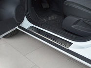 Opel Corsa C 2000–2006 Natanika Premium sliekšņu uzlikas (4 gab., nerūsējošais tērauds) foto 1